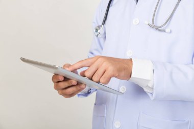 Modern tablet bilgisayarınızla - tıbbi te çalışma tıp doktor