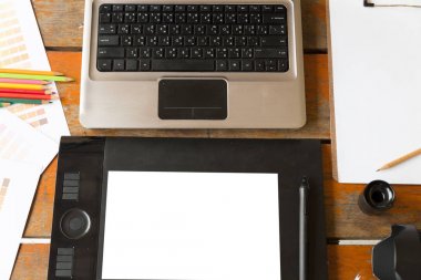 iş - dijital tablet, bilgisayar, col grafik tasarımcı ve Danışma