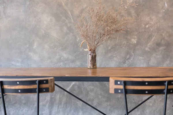 Tafel en stoel in voedsel-Hof, koffiehuis, café en restaurant int — Stockfoto