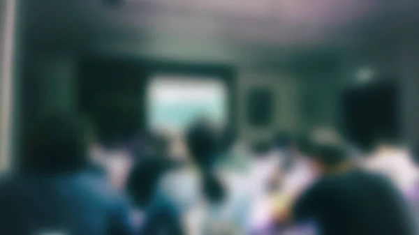 People listen to presentation in conference hall. audience in me — Stock Photo, Image