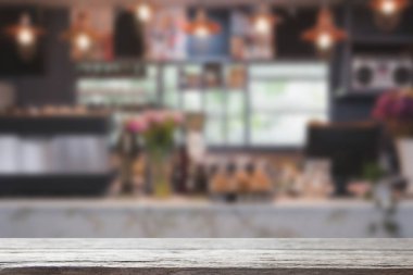 Bar Cafe, coffeeshop sayacında, Restoran İç woo ile