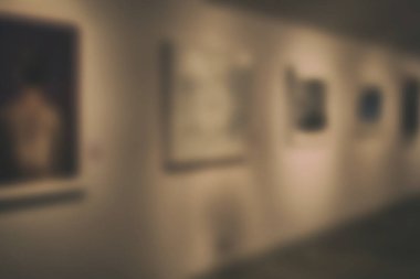 Galeri iç. Çağdaş Sanat Merkezi. Bulanıklaştırma veya görüntü defocus