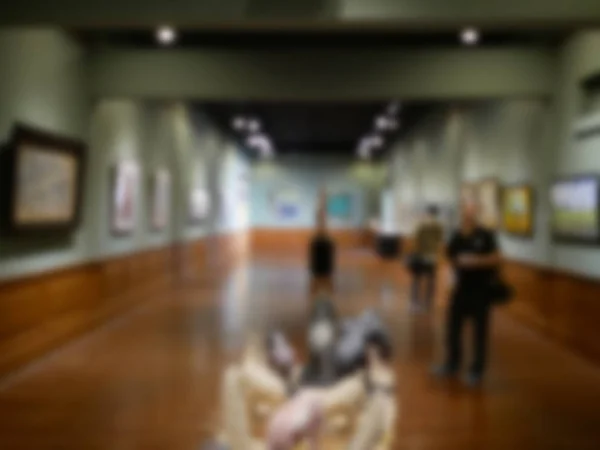 Galerieinnenraum. zeitgenössischer Kunst. Bild verschwimmen oder defokussieren — Stockfoto