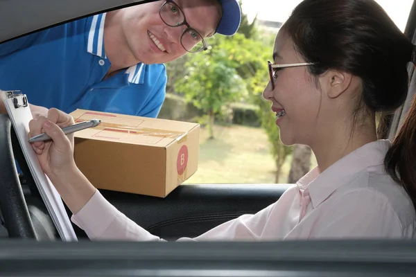 kadın araba Pano imza imza paket f almak için