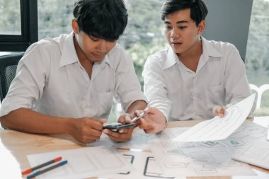 kullanıcı deneyimi Ux tasarımcı akıllı telefon düzeni web tasarımı.