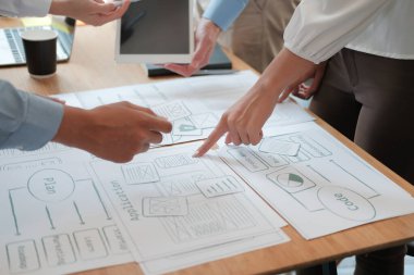 kullanıcı deneyimi Ux tasarımcı akıllı telefon düzeni web tasarımı.