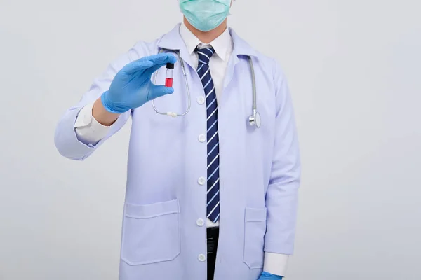 Arzt Arzt Arzt Arzt Mit Impfstoff Medizin Ampulle Medizinische Impfung — Stockfoto