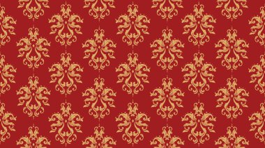 Çiçek desenli arkaplan, süsleme kırmızı ve sarı için biçim ögesi.