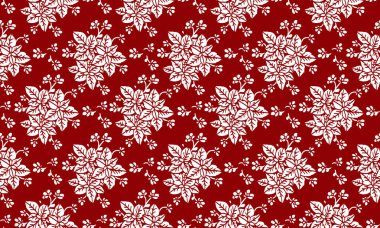 Parlak renkli çiçek deseni, zarif şablon..