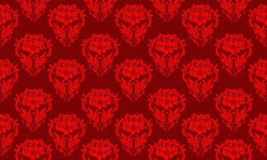 Zarif, pürüzsüz çiçek deseni, yaprak çiçeği dekoru..