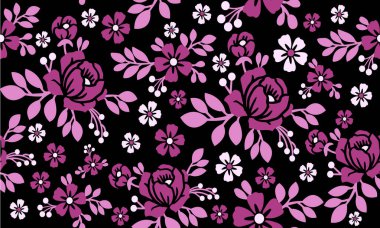 Kusursuz çiçek desenli arka plan sevgililer günü, dizayn maviliği.