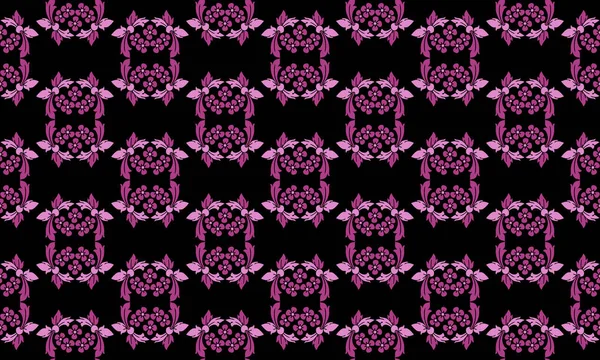 Patrón abstracto, motivo hoja flor color magenta y rosa suave . — Vector de stock