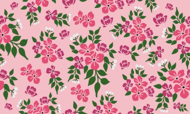 Doğa yaprağı çiçeği, çiçek desenli arkaplan grafikleri..