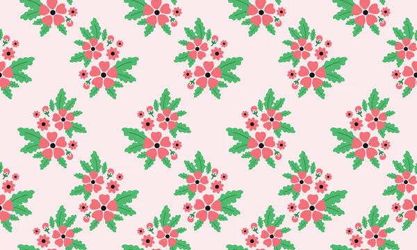 Ornamentale nahtlose Blumenmuster, schöne Farben Hintergrund. — Stockvektor
