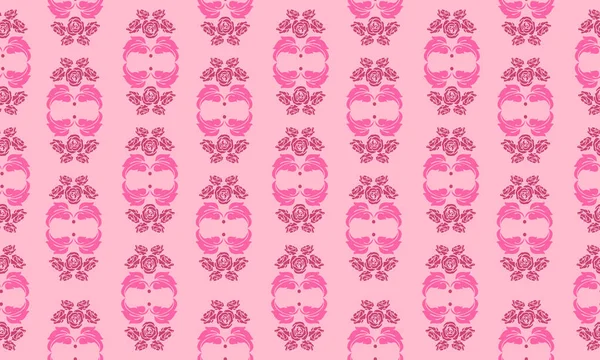 Nahtlose florale Muster Hintergrund, Blütenblätter Farben Magenta und sanftem Rosa. — Stockvektor