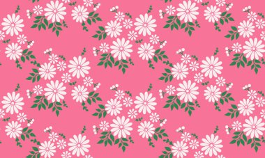 Kusursuz çiçek deseni ve soyut yaprak çiçeği..