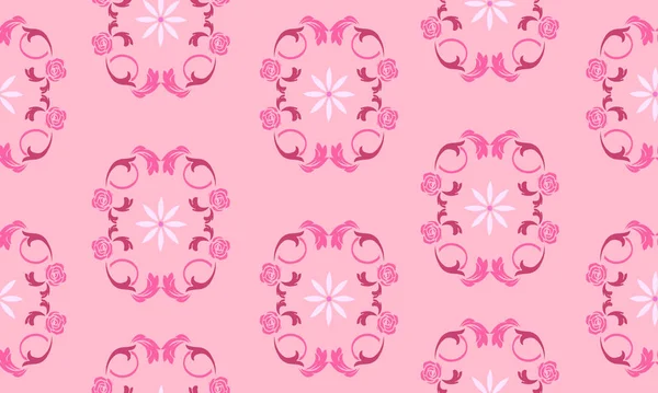Elemento decorativo para flor de folha de design em fundo rosa macio . —  Vetores de Stock