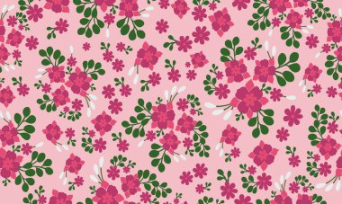 Antik koyu pembe çiçek, parlak pembe arka planda izole edilmiş..