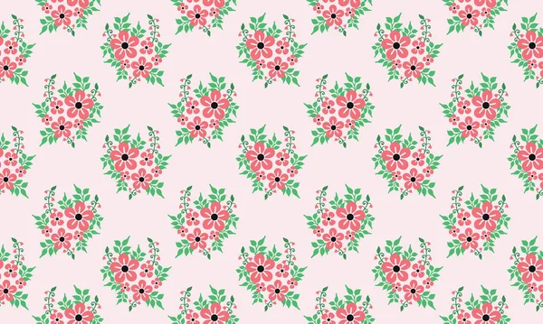 Ornement motif floral sans couture, beau fond de couleurs . — Image vectorielle