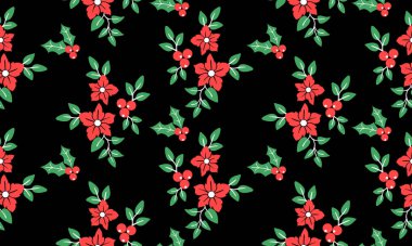 Klasik çiçek desenli arka plan, modern yaprak çiçeği..