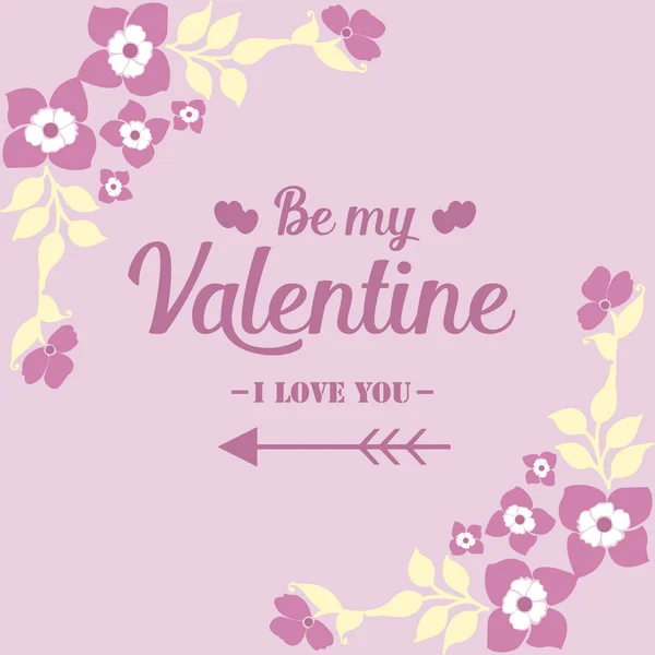 Patroon sierlijke elegante bloemkader, voor beelddecoratie van gelukkige Valentijn, romantisch. Vector — Stockvector