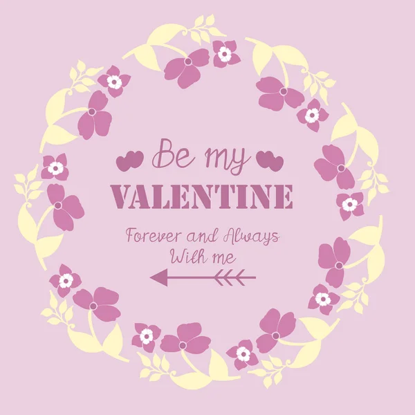 Various shape beautiful pink and white floral frame, for decoration of invitation card happy valentine. Vector — ストックベクタ