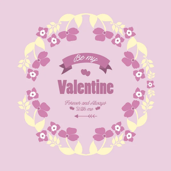 Diverses formes beau cadre floral rose et blanc, pour la décoration de la carte d'invitation heureux valentin. Vecteur — Image vectorielle