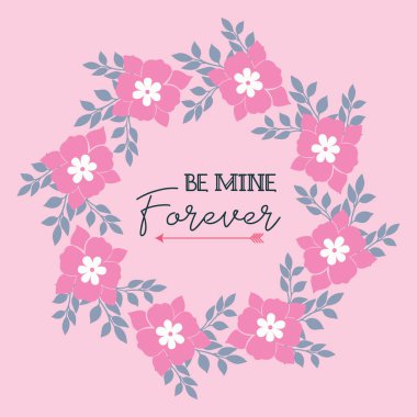 Şablon dekorasyonu benim olacak, çiçek desenli. Vektör