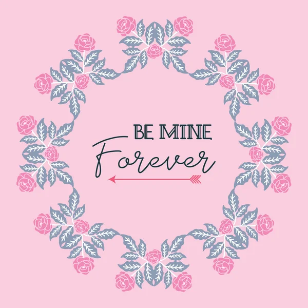 Kart desenli zarif, pembe çiçek desenli. Vektör