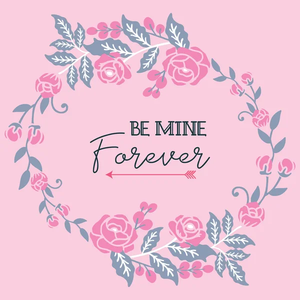 Yazı benim olsun, romantik, çiçek desenli, güzel. Vektör