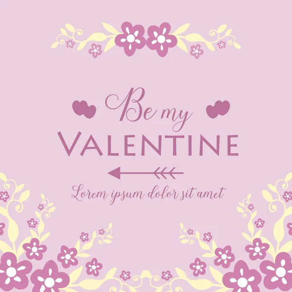 Украшенные розовые и белые цветочные рамки бесшовные, для дизайна открытки счастливый Валентин. Вектор — стоковый вектор