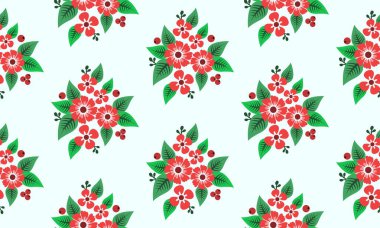 Noel çiçekli arka planının güzel motifi, kağıt desenleri, yaprak çiçeği çizimleri.