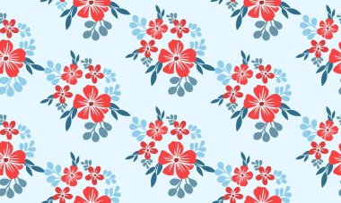 Noel çiçekli zarif desen tasarımı, ve kırmızı çiçek pürüzsüz arkaplan.