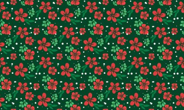 Mutlu Noeller için soyut çiçek desenli arkaplan, yapraklı çiçek çizimi.