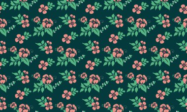 Sevgililer Günü için şeftali çiçeği desenli modern duvar kağıdı deseni.