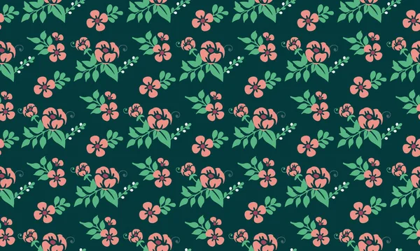 Moderne Tapete florales Muster für Valentin mit Pfirsich Rose Blume Design. — Stockvektor