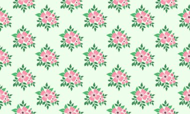 Sevimli sevgililer günü çiçek desenli arkaplan, yapraksız çiçek desenli.