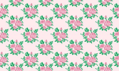 Sevgililer Günü çiçek desenli, eşsiz bir yaprak ve güzel bir çiçek çizimi var..