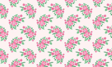 Sevgililer Günü için zarif çiçek desenli, eşsiz ve pürüzsüz pembe gül desenli.