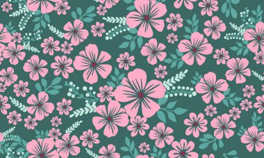 Kusursuz sevgililer günü çiçek desenli arka plan, zarif bir yaprak ve çiçekli tasarım..