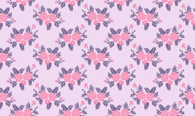 Sevgililer Günü Çiçeği desenli arka plan, güzel pembe gül çiçekli..