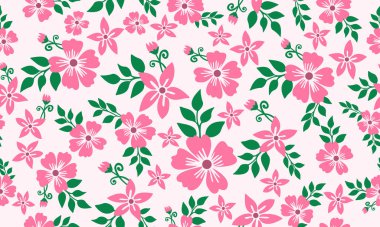 Kusursuz sevgililer günü çiçek desenli arka plan, yaprak çiçekli zarif dekor.