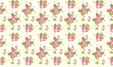 Sevgililer Günü için eşsiz çiçek desenli arkaplan, yaprak çiçekli zarif dekor.