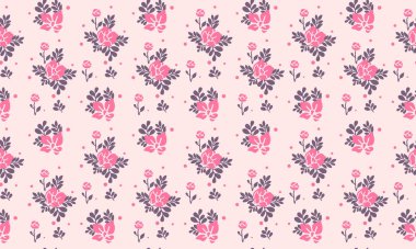 Sevgililer Günü desenli arka plan, güzel ve zarif çiçek yaprağı tasarımlı..