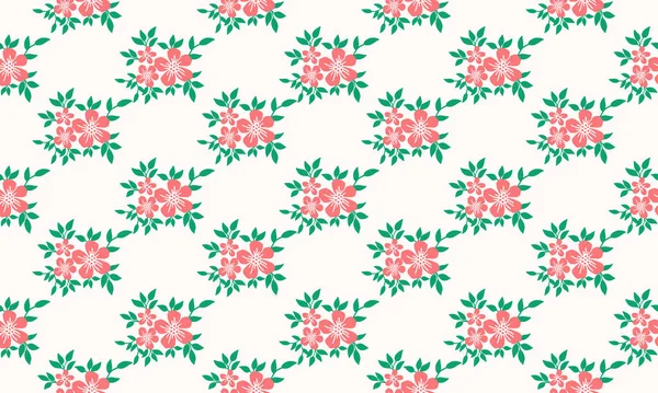 エレガントなピンクのバラの花ハッピーバレンタインのための,花のパターンの壁紙の背景. — ストックベクタ