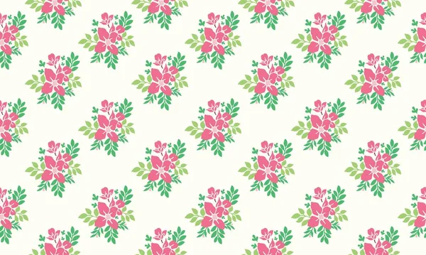 Fond unique de motif de fleurs pour la Saint-Valentin, avec la feuille décor floral élégant . — Image vectorielle