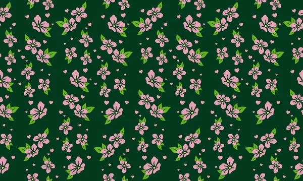 Fondo de flor rosa para el concepto romántico de San Valentín, con hermosa hoja y flor . — Vector de stock