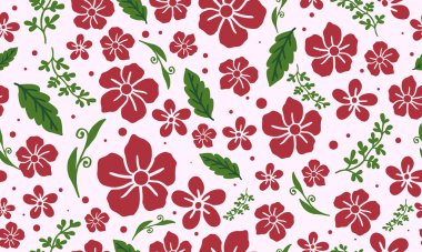 Noel için antik ve zarif duvar kağıtları, sevimli yaprak ve çiçek arkaplanlı..