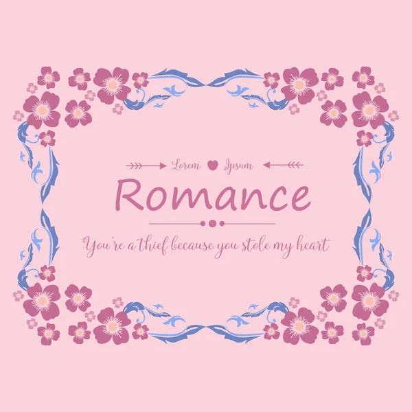 Красива рожева вінок рамка прикраса для елегантного романтичного декору листівки запрошення. Векторні — стоковий вектор