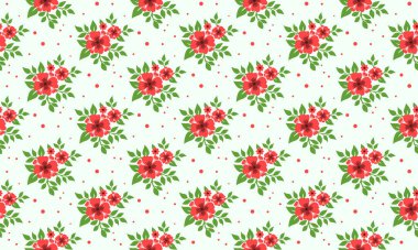 Noel için çiçek desenli arkaplan, yaprak ve çiçek zarif desenli.